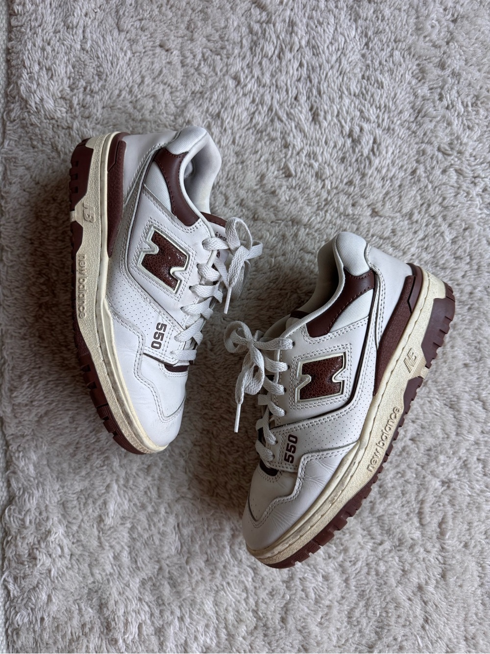 AIME LEON DIOR X New Balance 550 Men’s White & Brown Sneakers